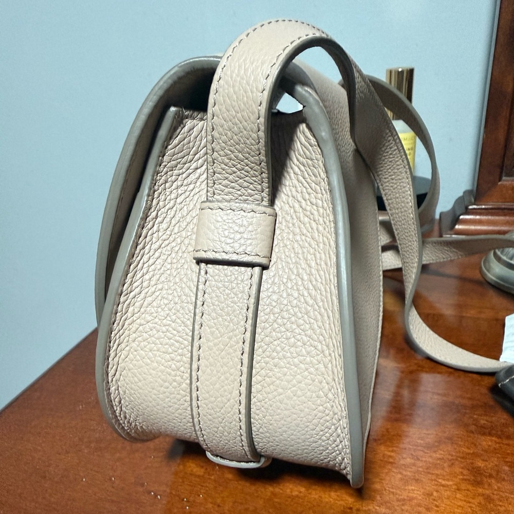 Chloe Crossbody Bag in Taupe Beige with Gold Hardware - Picture 8 of 12